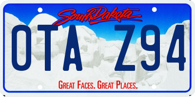 SD license plate 0TAZ94