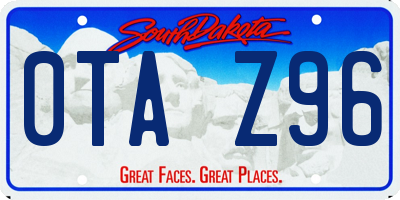 SD license plate 0TAZ96