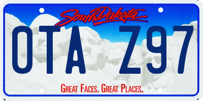 SD license plate 0TAZ97