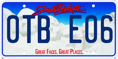 SD license plate 0TBE06