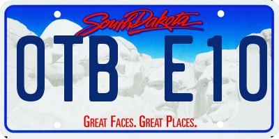 SD license plate 0TBE10