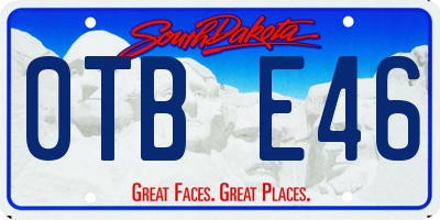 SD license plate 0TBE46
