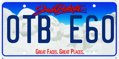 SD license plate 0TBE60