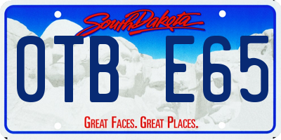 SD license plate 0TBE65
