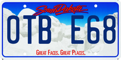 SD license plate 0TBE68