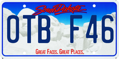 SD license plate 0TBF46