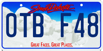 SD license plate 0TBF48