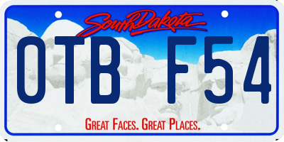 SD license plate 0TBF54