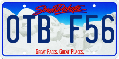 SD license plate 0TBF56