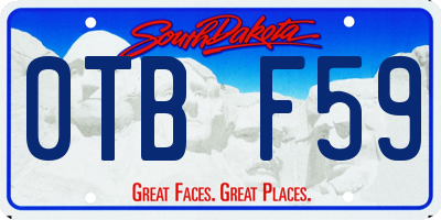 SD license plate 0TBF59