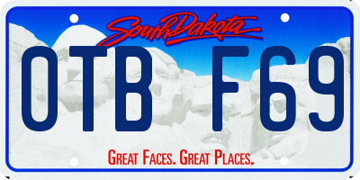 SD license plate 0TBF69