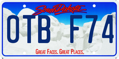 SD license plate 0TBF74