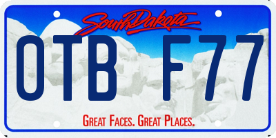 SD license plate 0TBF77