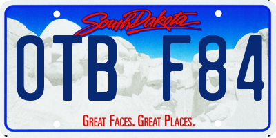 SD license plate 0TBF84