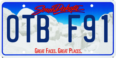 SD license plate 0TBF91