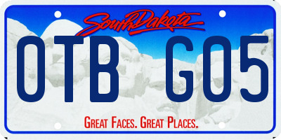 SD license plate 0TBG05