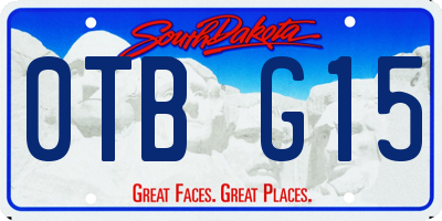 SD license plate 0TBG15