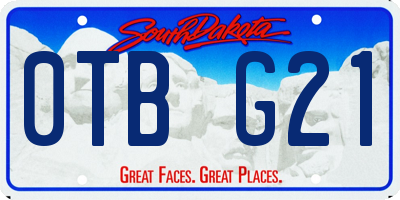 SD license plate 0TBG21