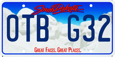 SD license plate 0TBG32