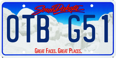 SD license plate 0TBG51