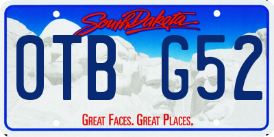 SD license plate 0TBG52