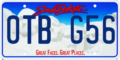 SD license plate 0TBG56