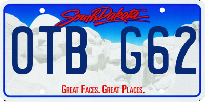 SD license plate 0TBG62