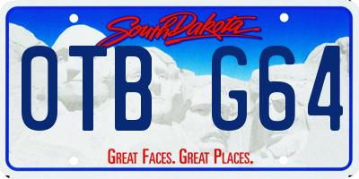 SD license plate 0TBG64