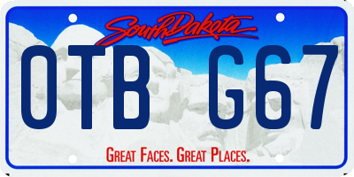 SD license plate 0TBG67