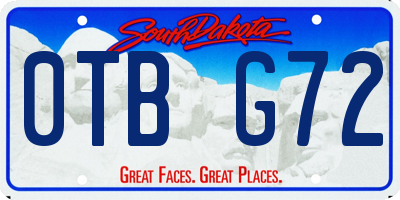 SD license plate 0TBG72