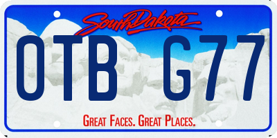 SD license plate 0TBG77