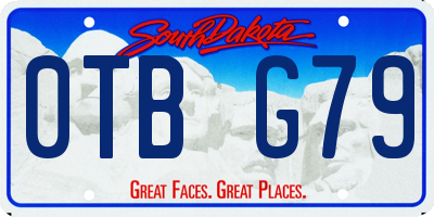 SD license plate 0TBG79