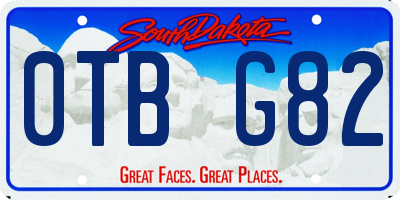 SD license plate 0TBG82