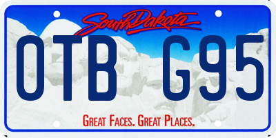 SD license plate 0TBG95
