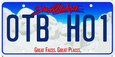 SD license plate 0TBH01