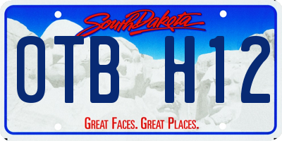 SD license plate 0TBH12