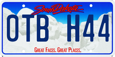 SD license plate 0TBH44