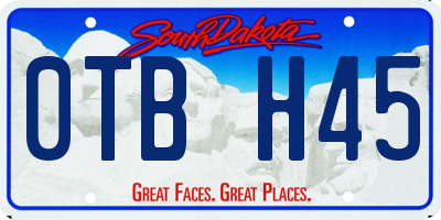 SD license plate 0TBH45
