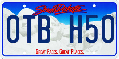 SD license plate 0TBH50