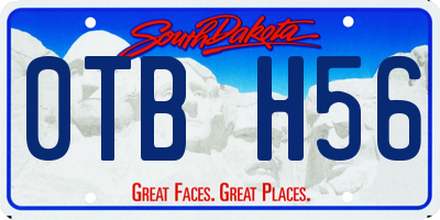SD license plate 0TBH56