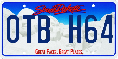 SD license plate 0TBH64