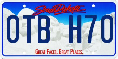 SD license plate 0TBH70