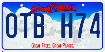 SD license plate 0TBH74