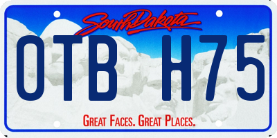 SD license plate 0TBH75