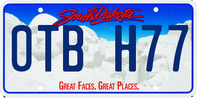 SD license plate 0TBH77