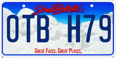 SD license plate 0TBH79