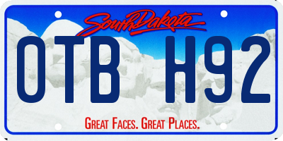 SD license plate 0TBH92
