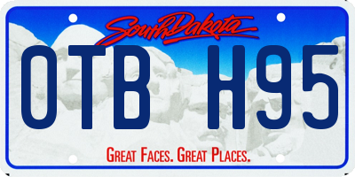 SD license plate 0TBH95