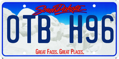 SD license plate 0TBH96