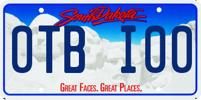 SD license plate 0TBI00